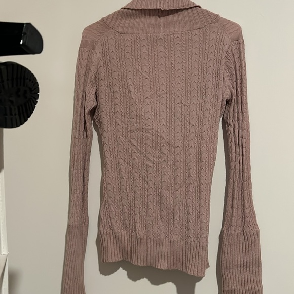 BCBGMaxAzria  overlay sweater pastel pink size M - Picture 4 of 4